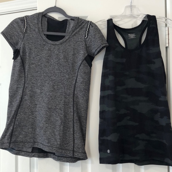 2 tops, 1 lulu lemon size 8/Athleta medium - Picture 1 of 11
